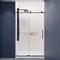 Anzzi Madam 48" x 76" Frameless Sliding Shower Door, Matte Black and Handle SD-AZ13-01MB - alternate 1